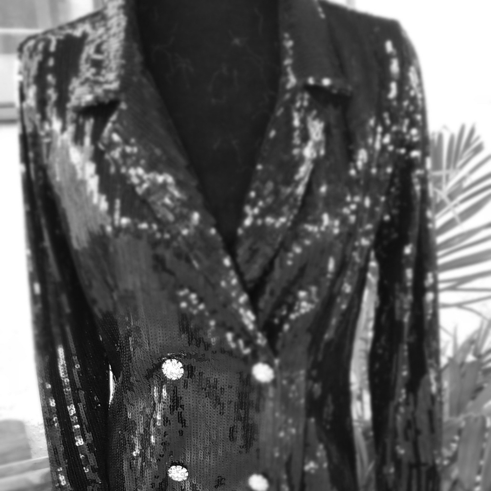 Sequin coat